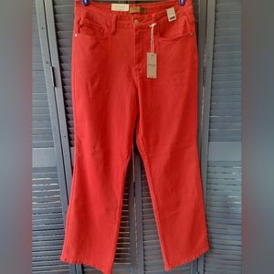 NWT Womens 14W Judy Blue High Waist Straight Leg Pants